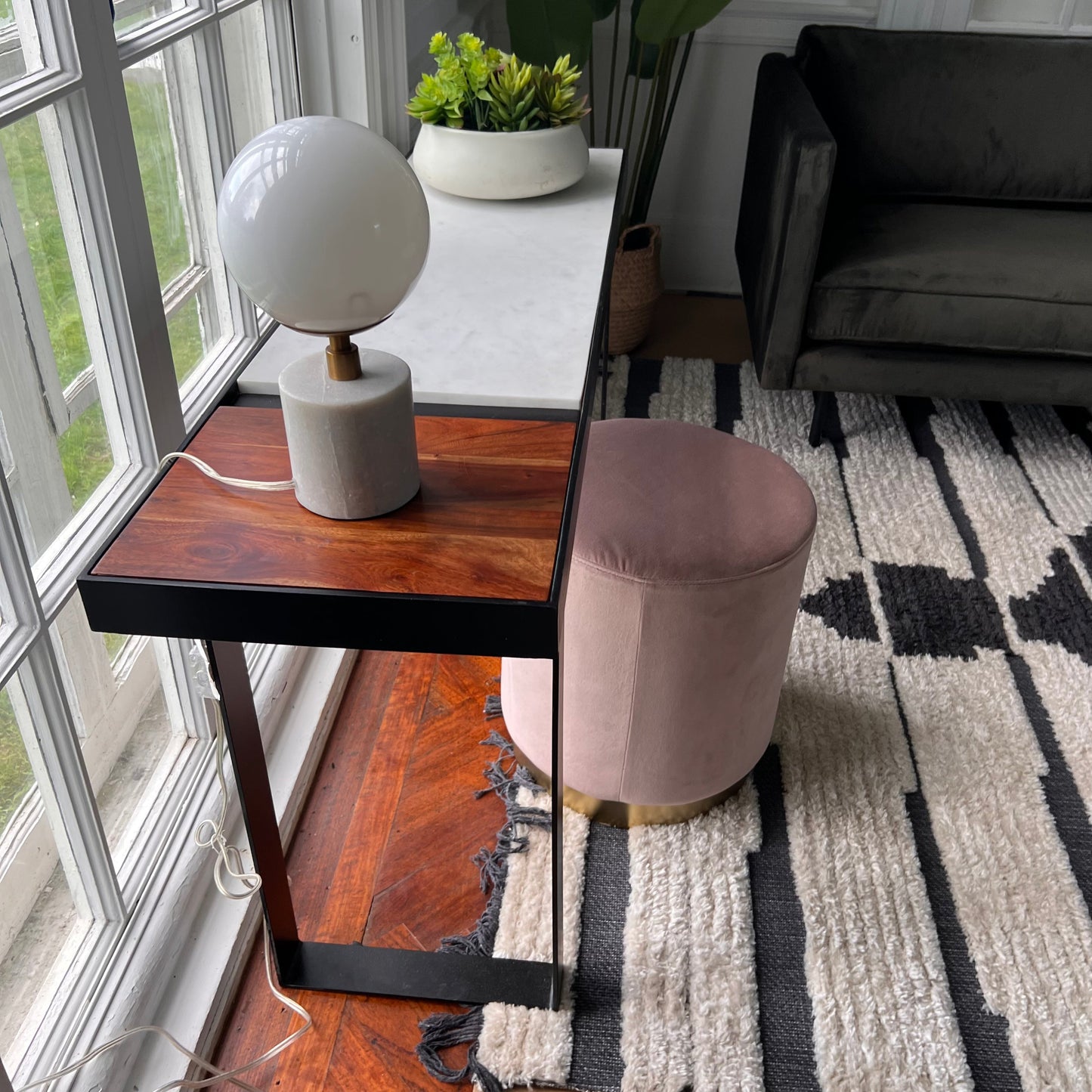 Pillbox Ottoman Pouf