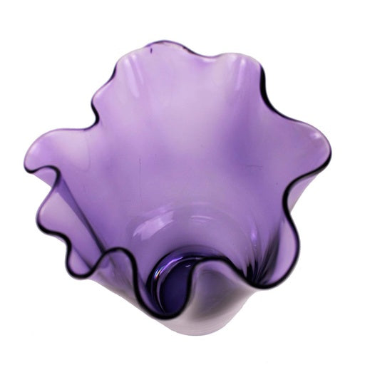 Wavy Two-Tone Glass Vase